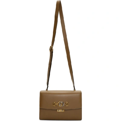 Shop Gucci Brown Zumi Shoulder Bag In 2837 Friky