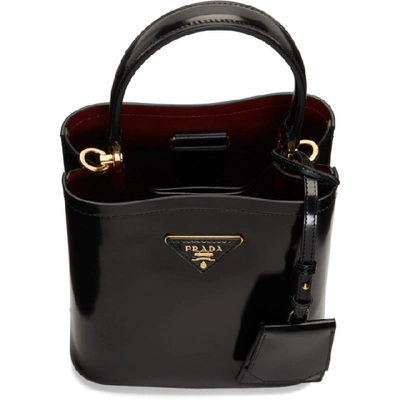 Shop Prada Black Bucket Bag