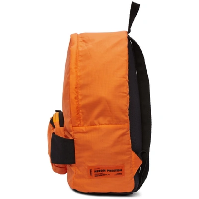 Shop Heron Preston Orange Fanny Pack Backpack