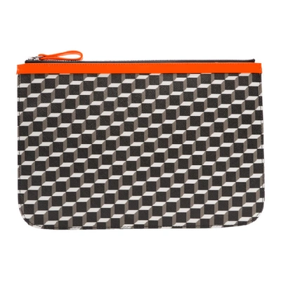 Shop Pierre Hardy Orange Large Cube Pouch