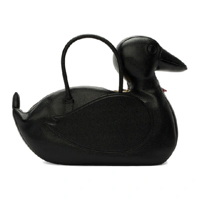 Shop Thom Browne Black Duck Icon Bag In 001 Black