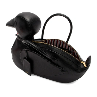 Shop Thom Browne Black Duck Icon Bag In 001 Black