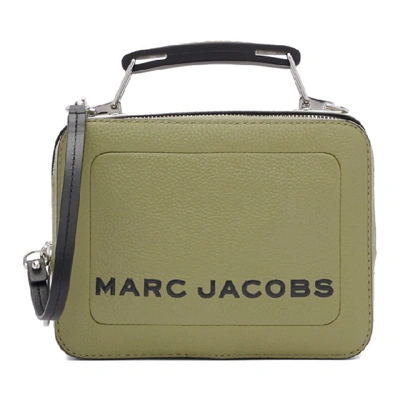 Shop Marc Jacobs Green The Textured Mini Box Bag