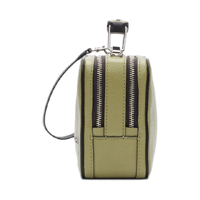 Shop Marc Jacobs Green The Textured Mini Box Bag