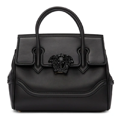 Shop Versace Black Medium Empire Bag In Knjoc Black