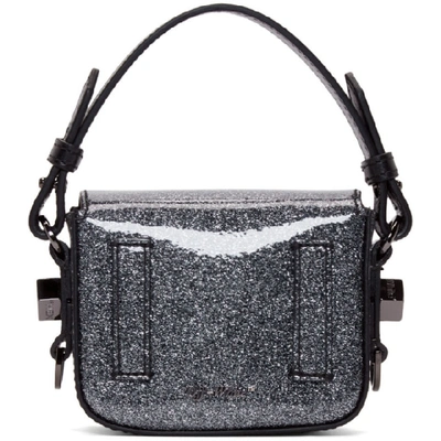 Shop Off-white Silver Glitter Baby Flap Bag