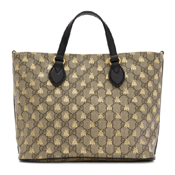 gucci bee tote large