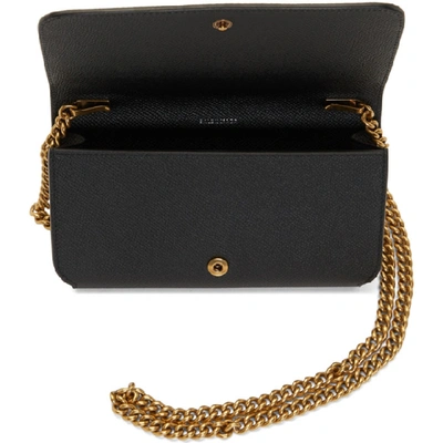 Shop Balenciaga Black Bb Phone On Chain Bag