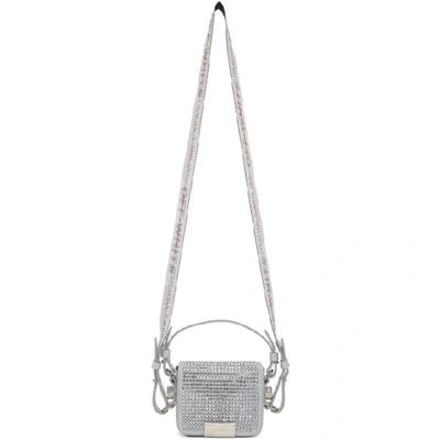 Shop Off-white Blue Crystal Baby Binder Clip Bag