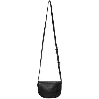Shop Balenciaga Black Xs Soft Round Crossbody Bag