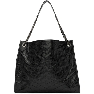 Shop Saint Laurent Black Large Niki Shopping Tote In 1000 Black