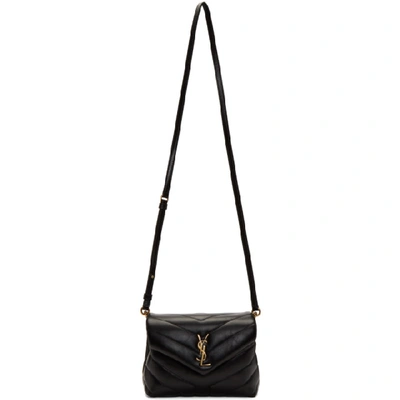 Shop Saint Laurent Black Toy Loulou Bag In 1000 Black