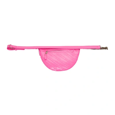 Shop Balenciaga Pink Xxs Souvenirs Belt Bag In 5610 Pink
