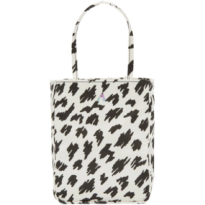 Shop Ashley Williams Ssense Exclusive White Scribble Tote In Whtscribble
