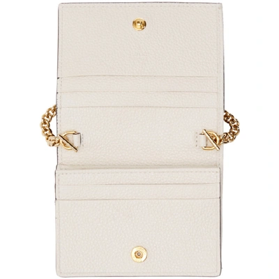 Shop Gucci Off-white Zumi Card Case Bag In 9022 White