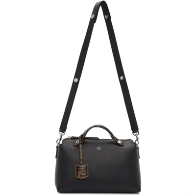 Shop Fendi Black Forever  By The Way Bag In F147m Black