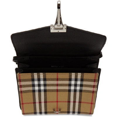 Shop Burberry Black Baby Vintage Check Macken Bag