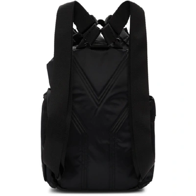 Shop Y-3 Black Mini Yohji Letters Backpack