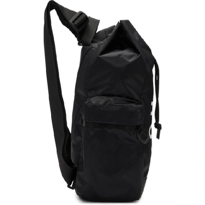 Shop Y-3 Black Mini Yohji Letters Backpack