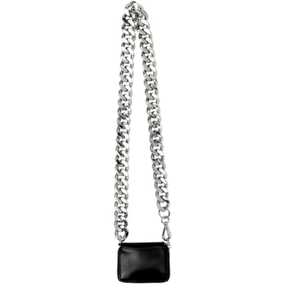Shop Kara Black Chain Bag In Void