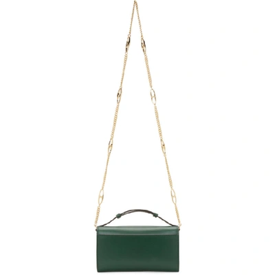 Shop Gucci Green Mini Zumi Bag In 3154 Green