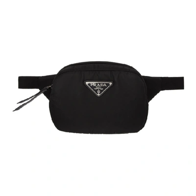 Shop Prada Black Padded Belt Bag