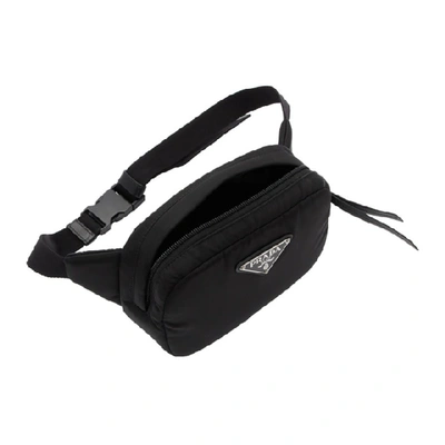 Shop Prada Black Padded Belt Bag