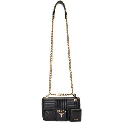 Shop Prada Black Diagramme Bag In F0632 Black