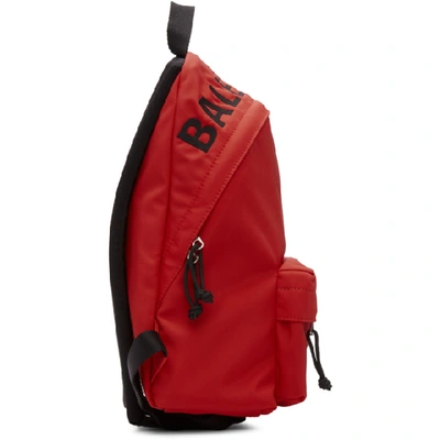 Shop Balenciaga Red Small Wheel Backpack In 6470 Bright