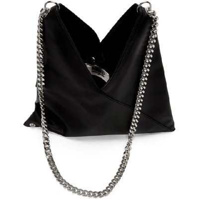 Shop Mm6 Maison Margiela Black Small Japanese Chain Bag In T8013 Black