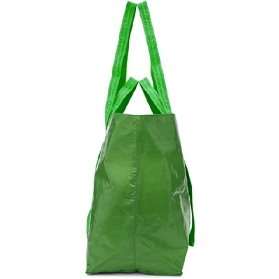 Shop Off-white Green New Commercial Tote In Green/white