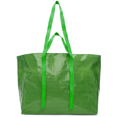 Shop Off-white Green New Commercial Tote In Green/white