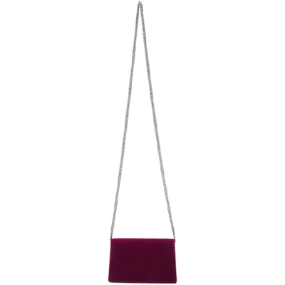 Shop Gucci Purple Velvet Super Mini Dionysus Bag In 5667 Purple