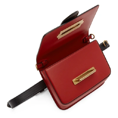 Shop Prada Red Cahier Belt Bag