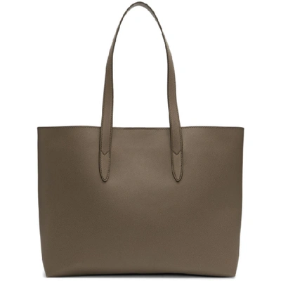 Shop Dolce & Gabbana Dolce And Gabbana Taupe Dauphine Shopping Tote In 80045 Mud