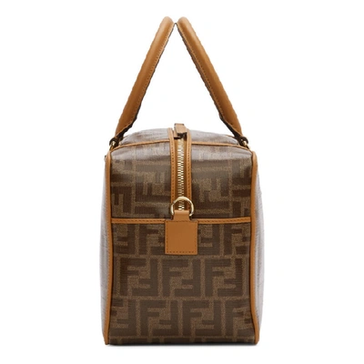 Shop Fendi Brown Small 'forever ' Boston Bag In F15wo Camel