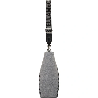 Shop Stella Mccartney Grey Mini Eco Felt Shoulder Bag In 1230 Grey