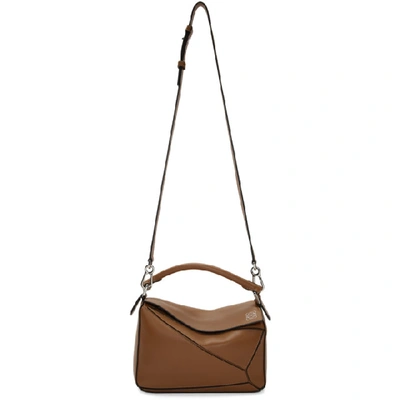 Shop Loewe Tan Small Puzzle Bag In 2530 Tan