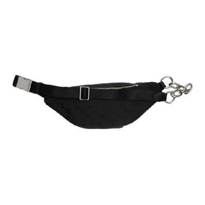 Shop Alexander Wang Black Logo Attica Fanny Pack In 001 Black