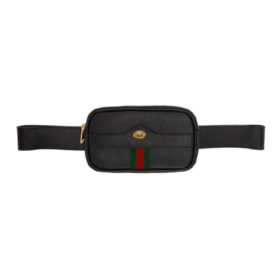 Shop Gucci Black Ophidia Belt Bag