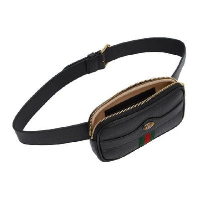 Shop Gucci Black Ophidia Belt Bag