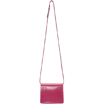 Shop Off-white Pink Jitney 0.7 Clutch In Fuchsia