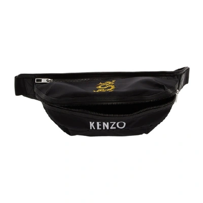 Shop Kenzo Black Dragon Bum Bag