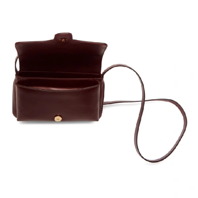 Shop Gucci Burgundy Small Arli Shoulder Bag In 6629 Burgun