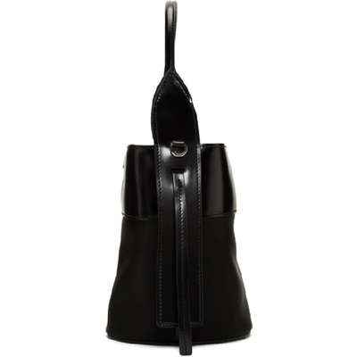 Shop Prada Black Small Ouverture Bucket Bag