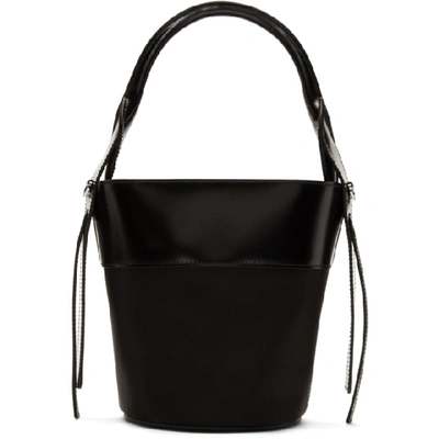 Shop Prada Black Small Ouverture Bucket Bag