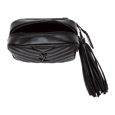 Shop Saint Laurent Black Lou Belt Bag In 1000 Black