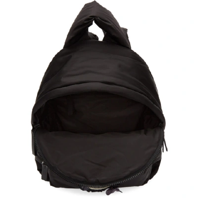 Shop Moncler Genius 4 Moncler Simone Rocha Black Ruffle Logo Backpack In 999 Black