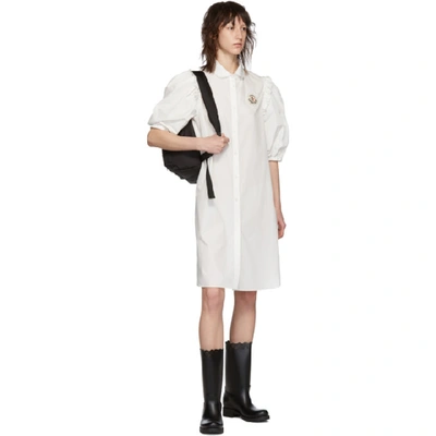 MONCLER GENIUS 4 MONCLER SIMONE ROCHA 黑色荷叶边徽标双肩包