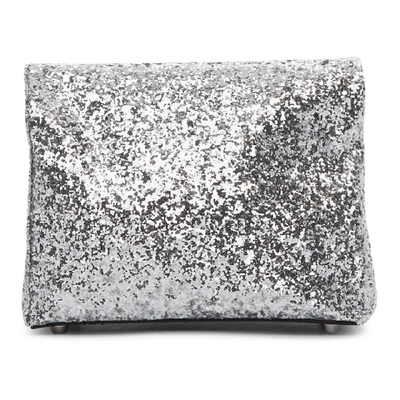 Shop Simon Miller Silver Glitter Small Lunch Bag 20 Clutch In 74014 Sil/g